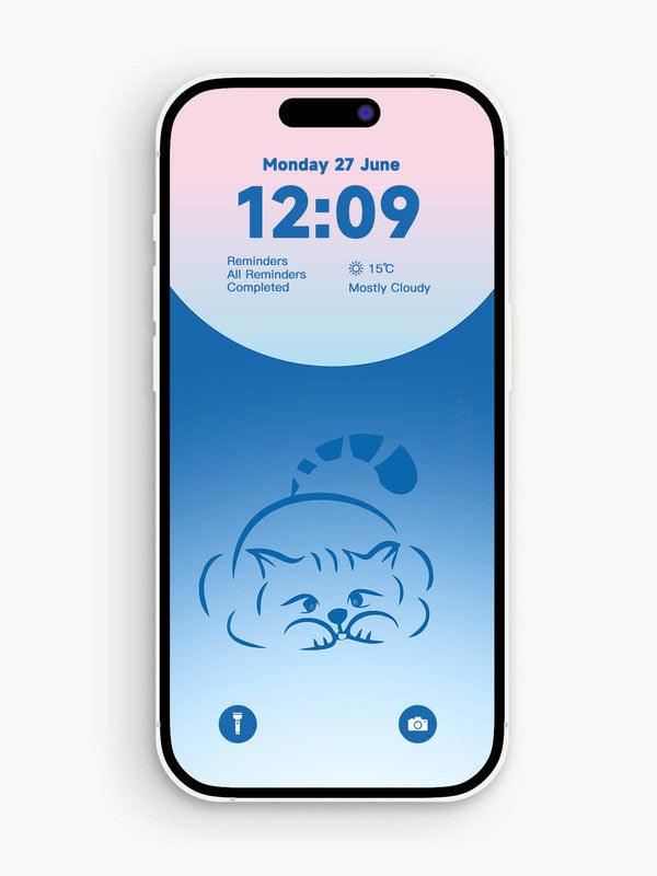 4K HD 壁紙の背景 - iPhone と Android 向けの恥ずかしがり屋の猫