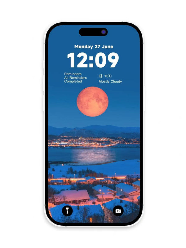 4K HD 壁紙の背景 - iPhone と Android 向けの平和な月