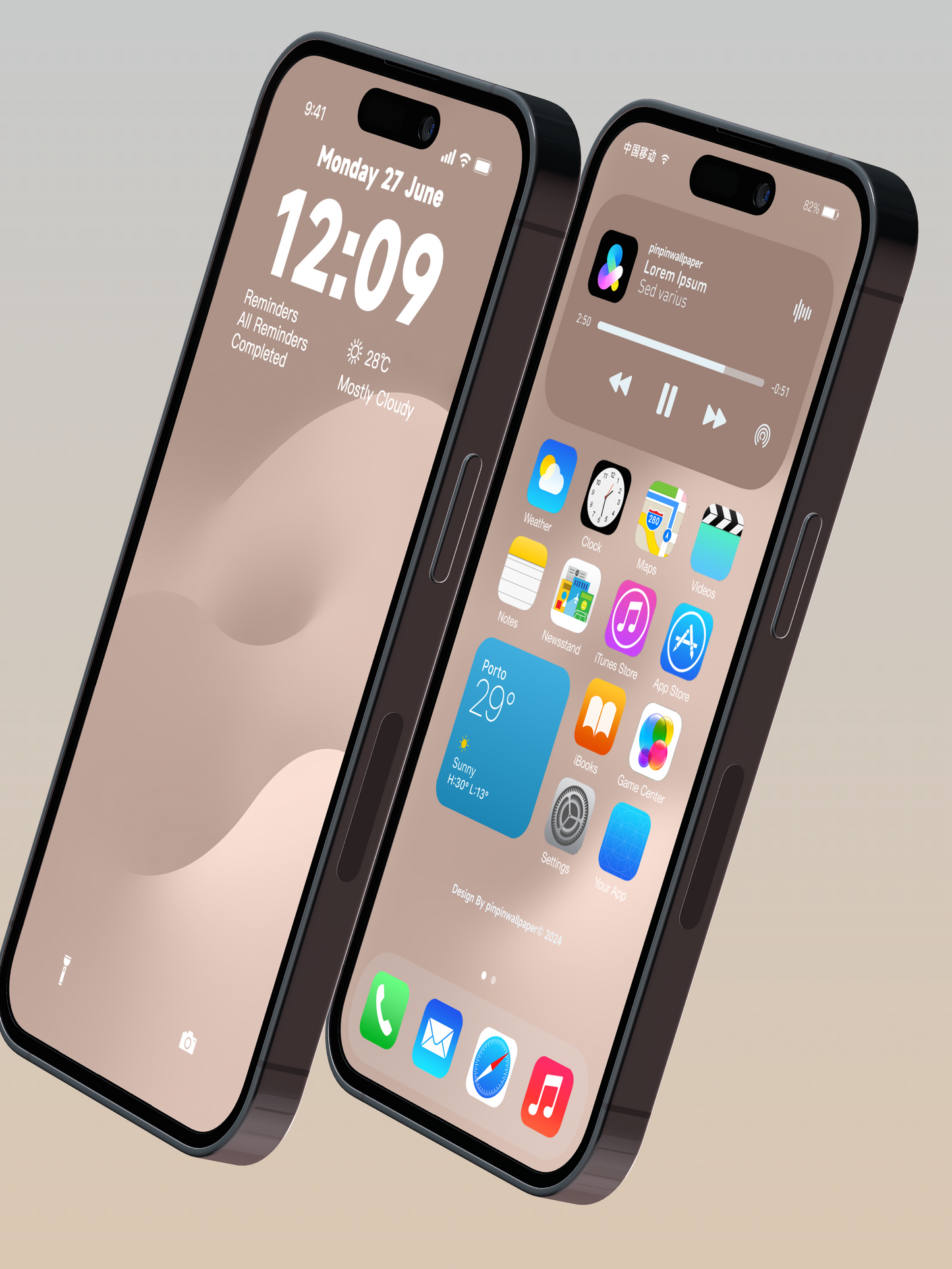 4K HD 壁紙の背景 - iPhone と Android 向けのミニマリスト スタイルのグラデーション