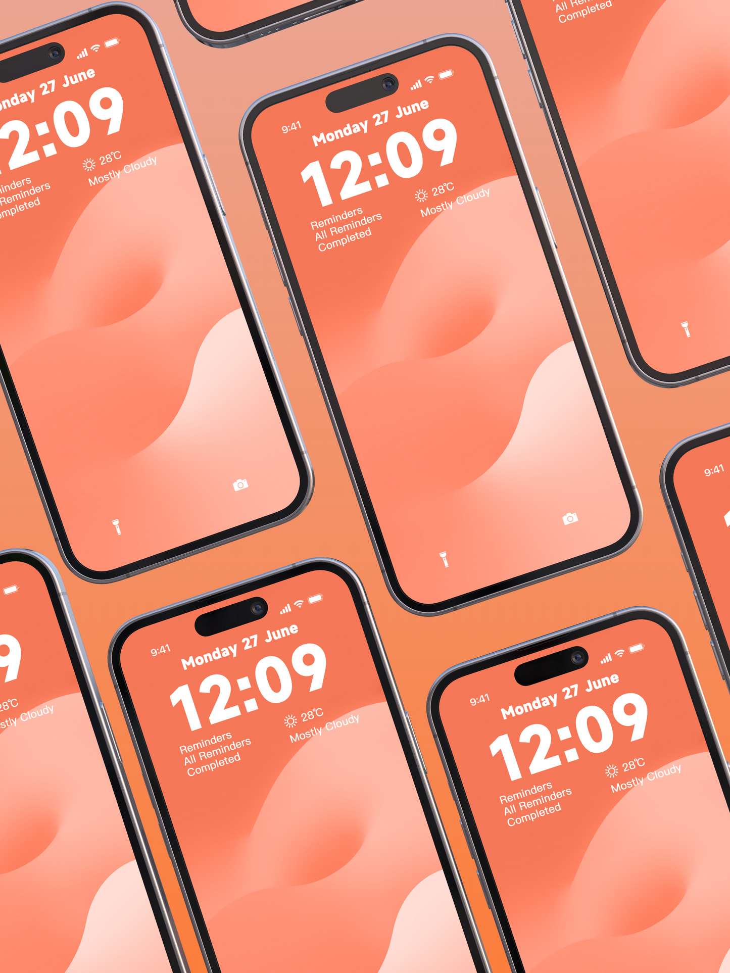 4K HD 壁紙の背景 - iPhone と Android 向けのミニマリスト スタイルのグラデーション