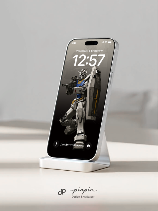 2026 Minimalist Gradient 4K Wallpaper for iPhone and Android | RX-78-2 Gundam
