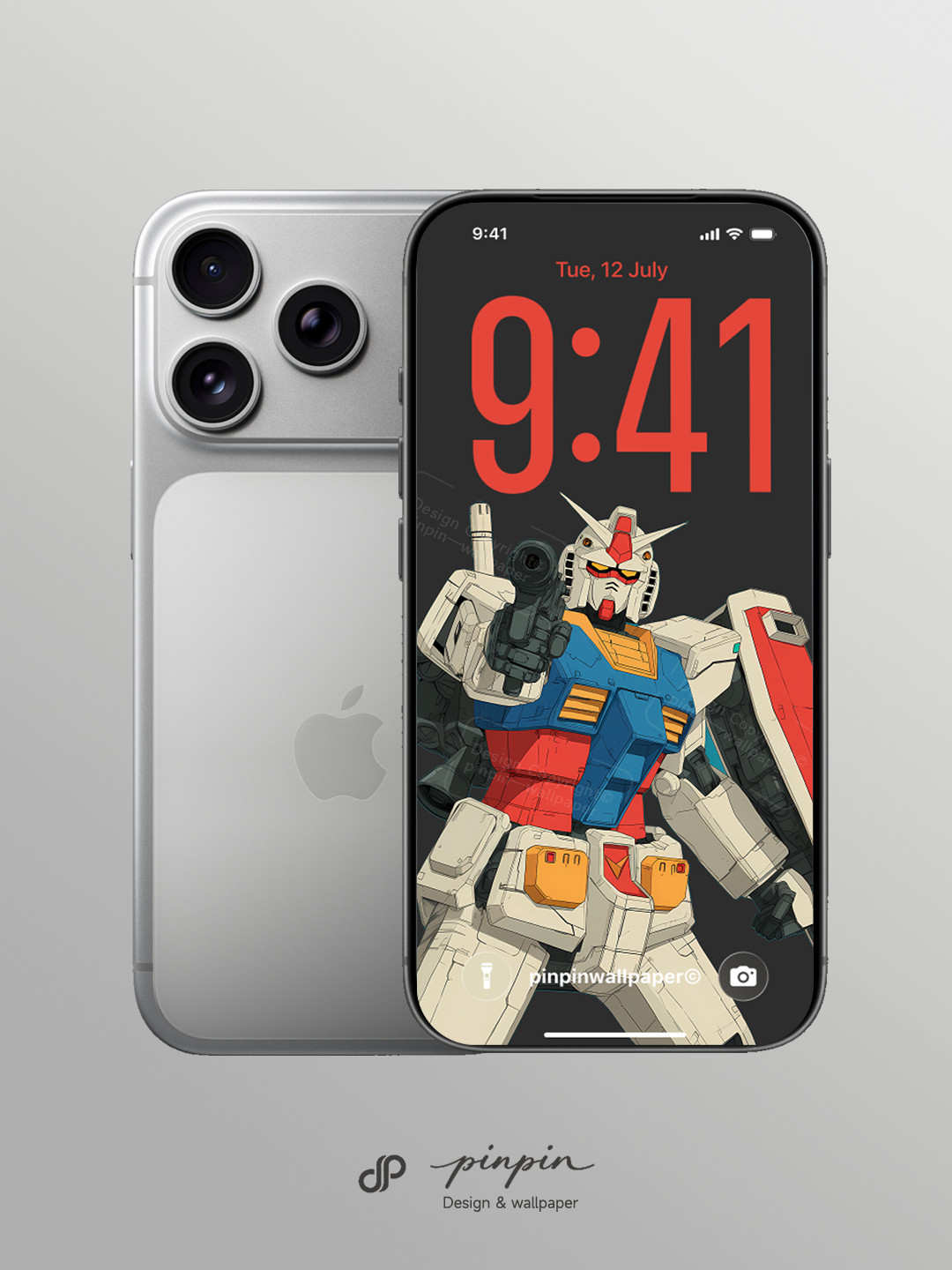 2026 Minimalist Gradient 4K Wallpaper for iPhone and Android | RX-78-2 Gundam
