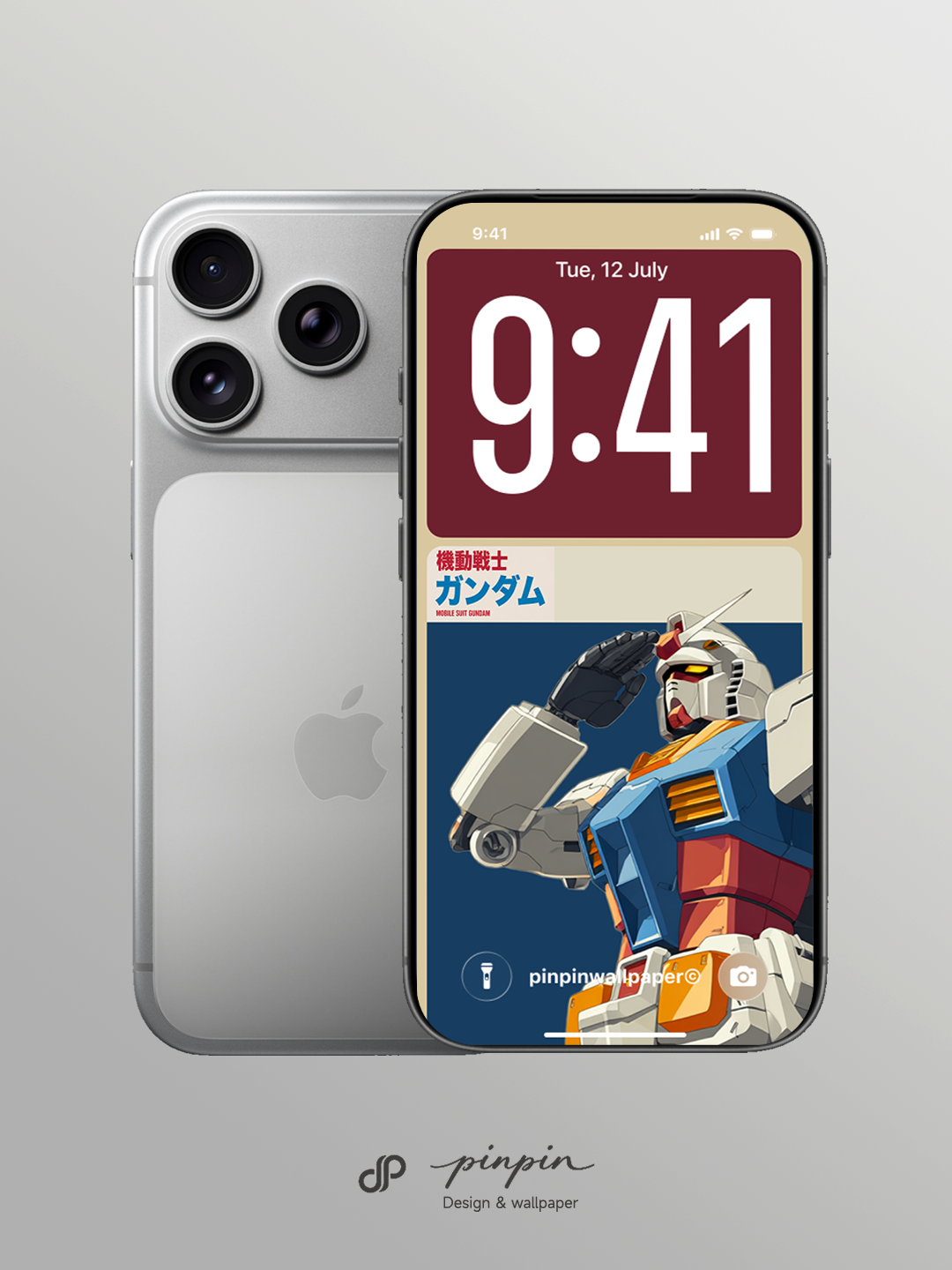2026 Minimalist Gradient 4K Wallpaper for iPhone and Android | RX-78-2 Gundam