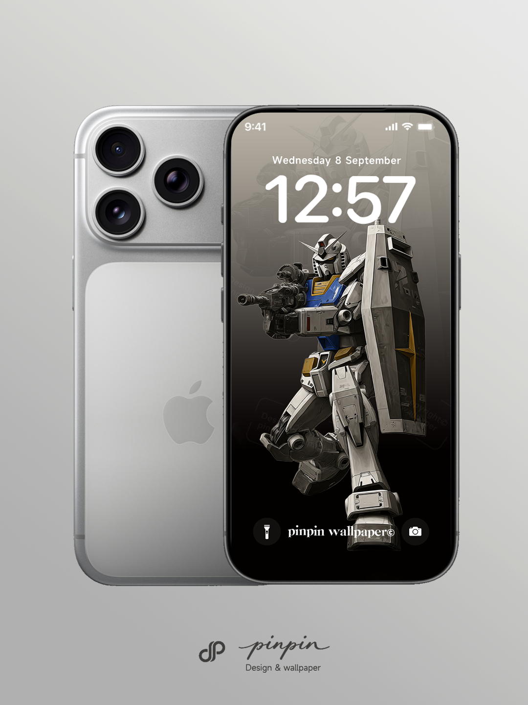 2026 Minimalist Gradient 4K Wallpaper for iPhone and Android | RX-78-2 Gundam