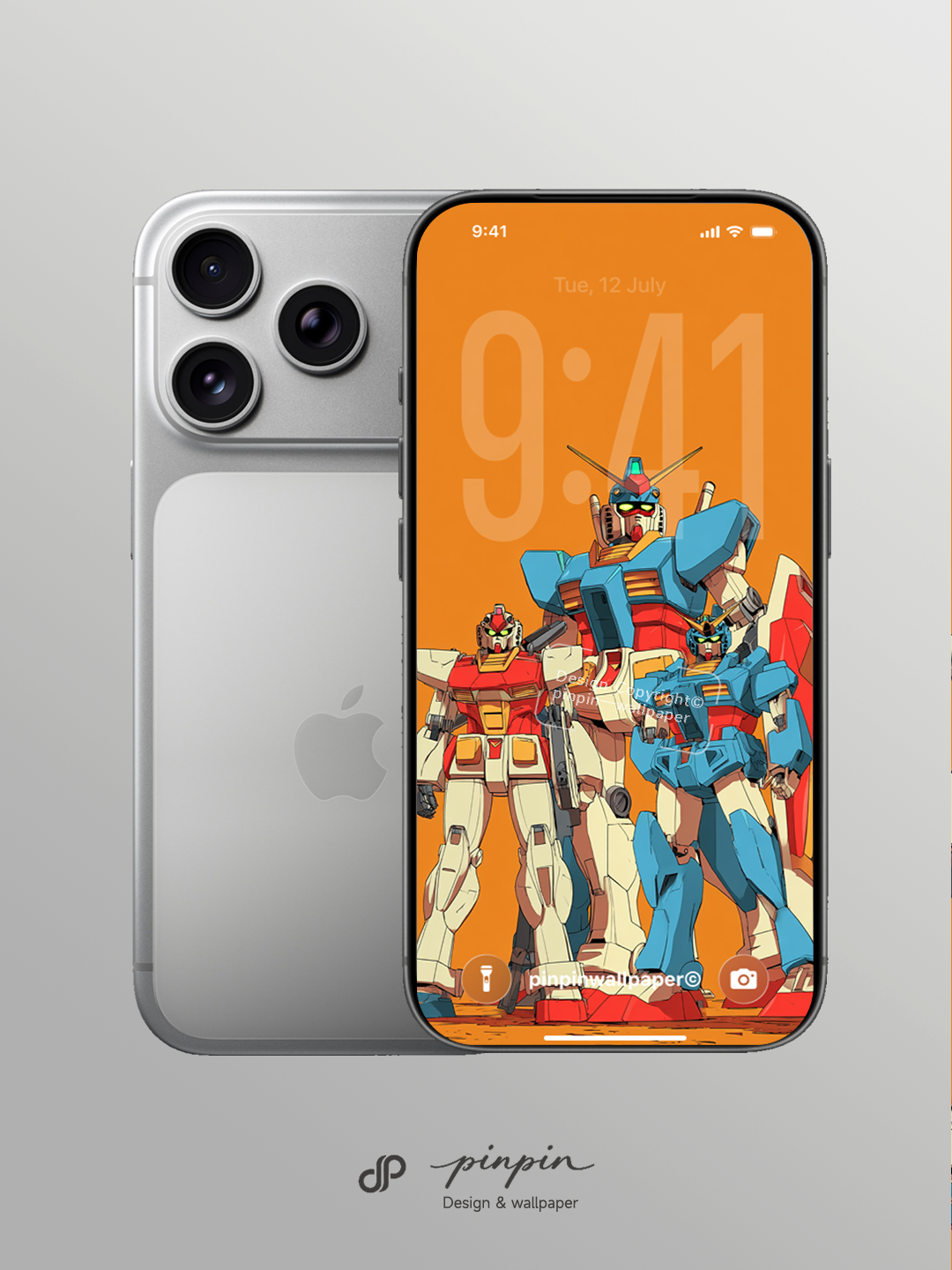 2026 Minimalist Gradient 4K Wallpaper for iPhone and Android | RX-78-2 Gundam