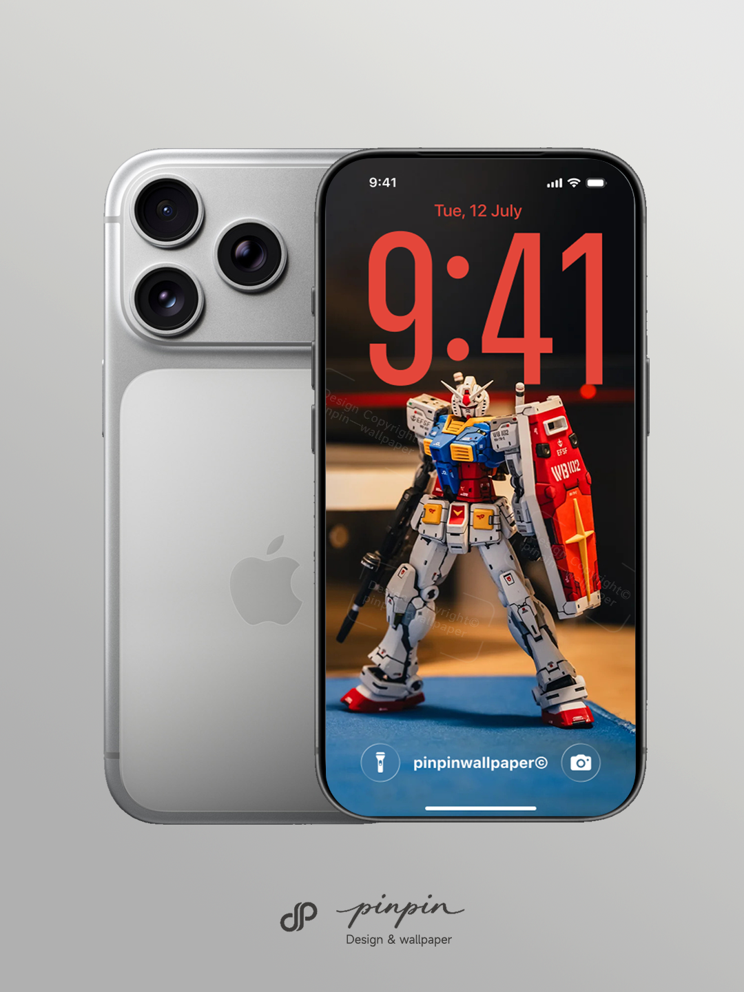 2026 Minimalist Gradient 4K Wallpaper for iPhone and Android | RX-78-2 Gundam