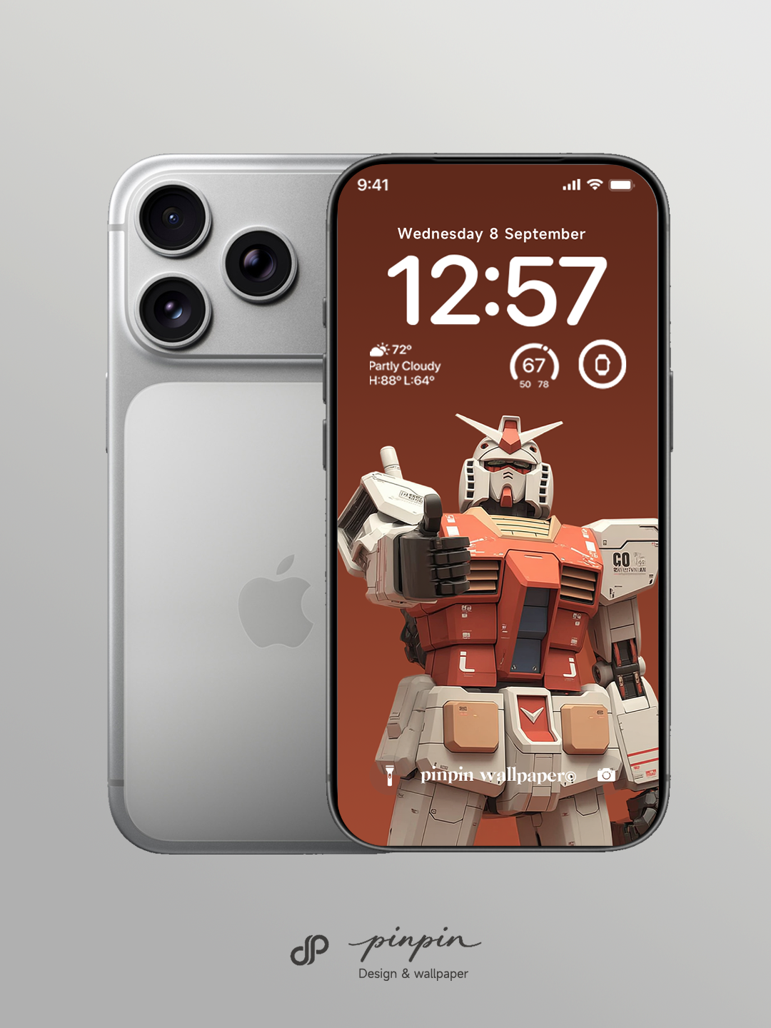 2026 Minimalist Gradient 4K Wallpaper for iPhone and Android | RX-78-2 Gundam