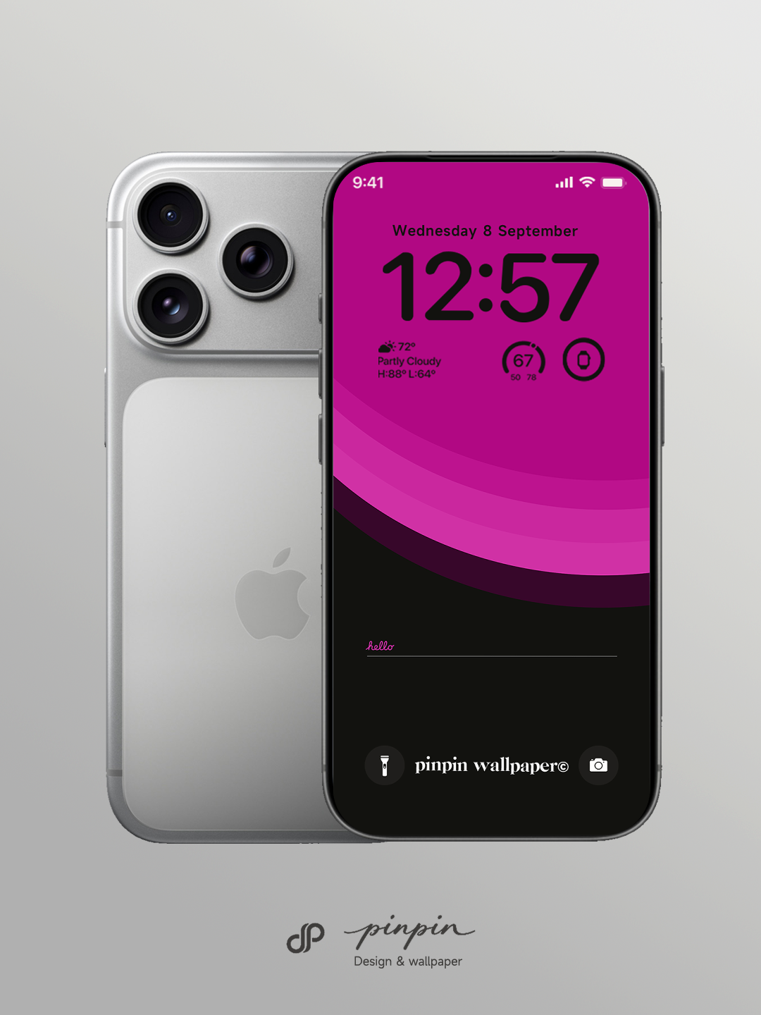 pinpin_wallpaper Minimalist Gradient 4K Wallpaper for iPhone and Android | No. 6306