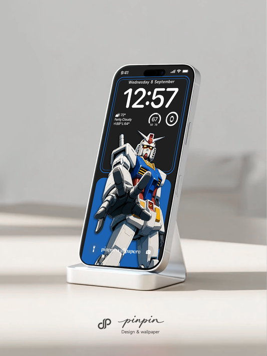 2026 Minimalist Gradient 4K Wallpaper for iPhone and Android | RX-78-2 Gundam