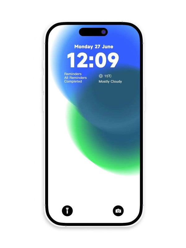 4K HD 壁紙の背景 - iPhone および Android 用のグラデーションの緑と青