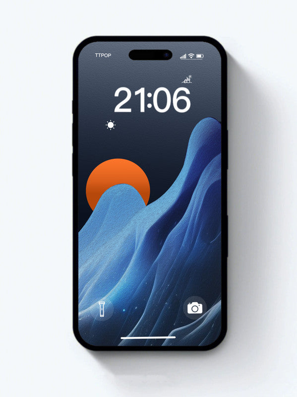 4K HD 壁紙の背景 - iPhone および Android 用の青い絵画 3