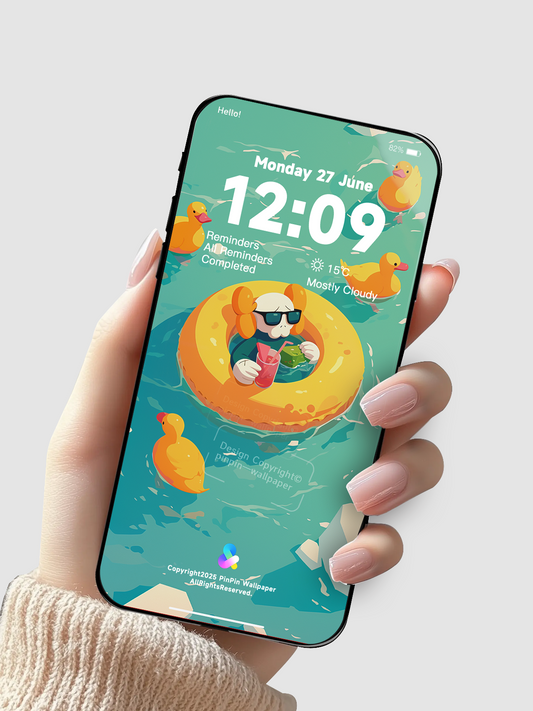 4K HD Phone Wallpaper Background -  Minimalist Gradient Style summer KAWS  wallpapers for iPhone and Android