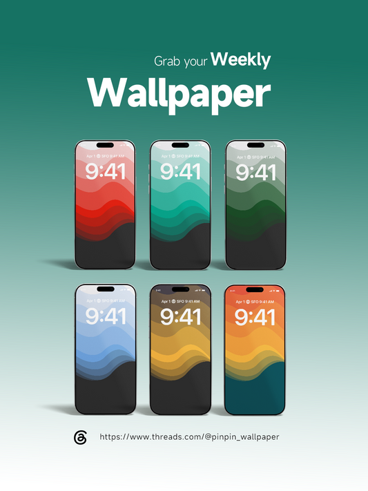 Abstract style phone Wallpaper Pack with 6 Different Color Schemes: 8K HD Lock Screen Wallpapers
