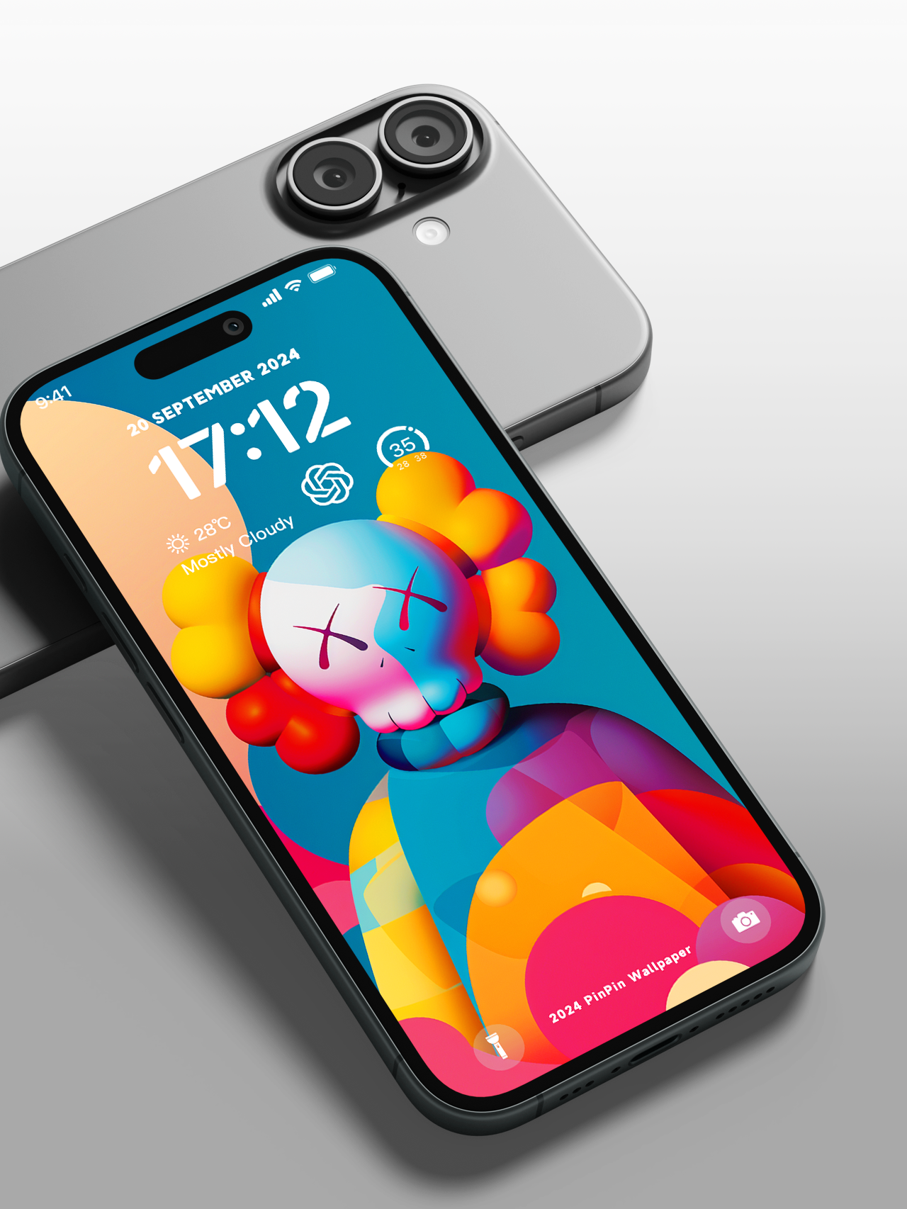 4K HD Phone Wallpaper Background -KAWS Playful IPlllustration Series Wallpapers for iPhone and Android