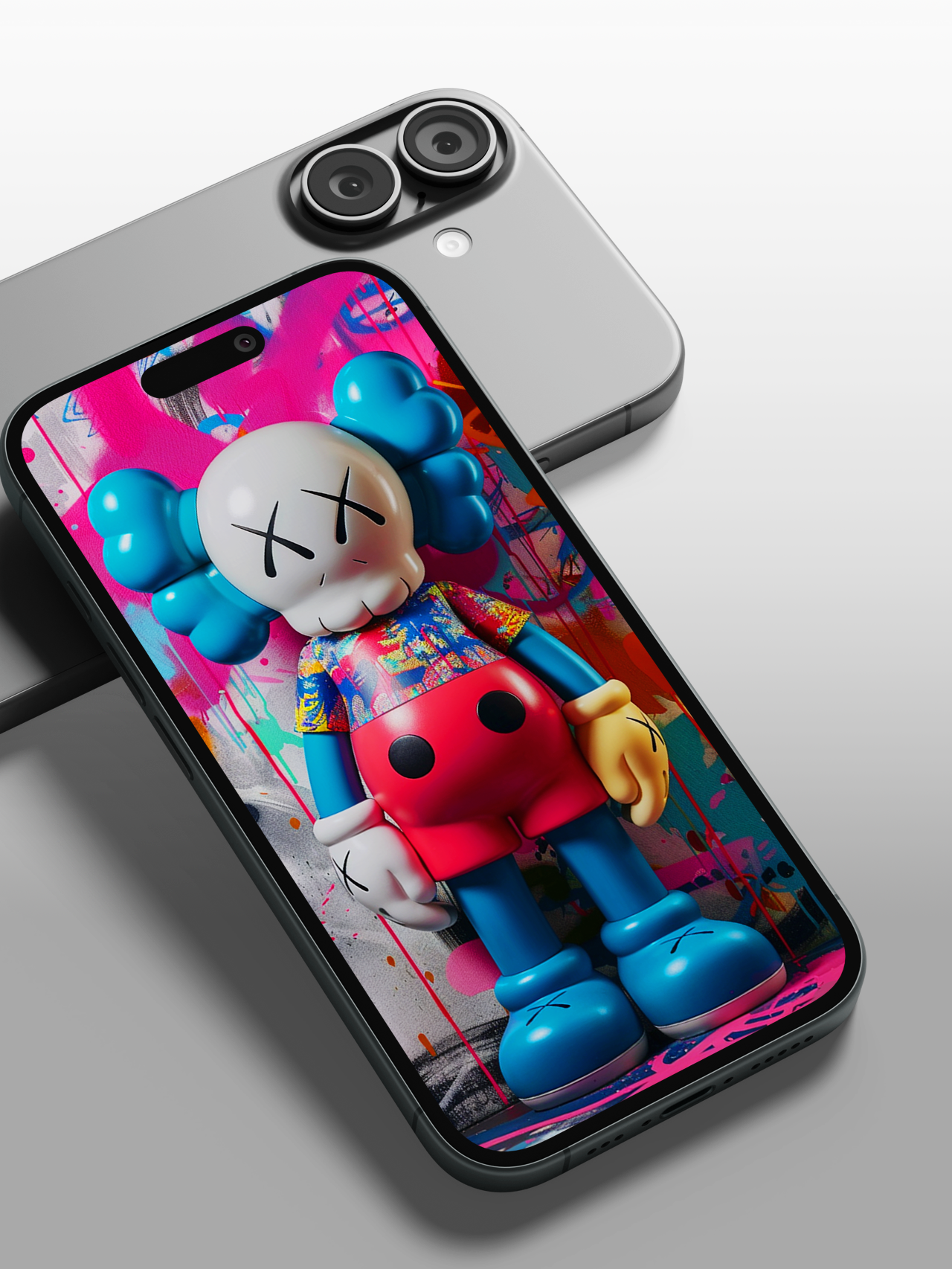 4K HD Phone Wallpaper Background -KAWS Playful IPlllustration Series Wallpapers for iPhone and Android