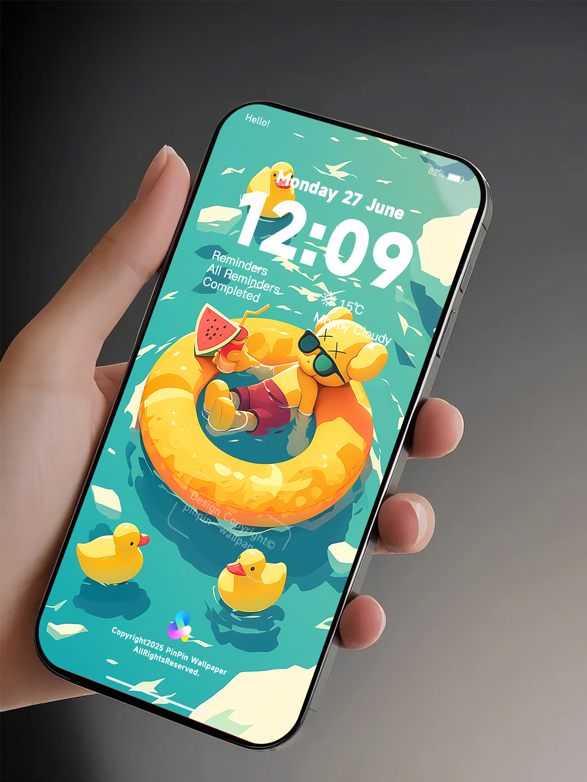 4K HD Phone Wallpaper Background -  Minimalist Gradient Style summer KAWS  wallpapers for iPhone and Android