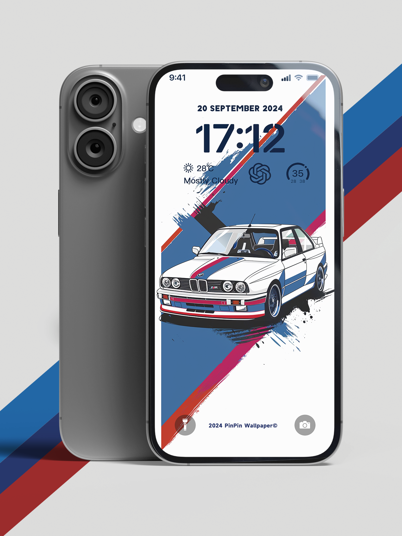 4K HD Phone Wallpaper Background - Abstract style BMW Car 02 for iPhone and Android