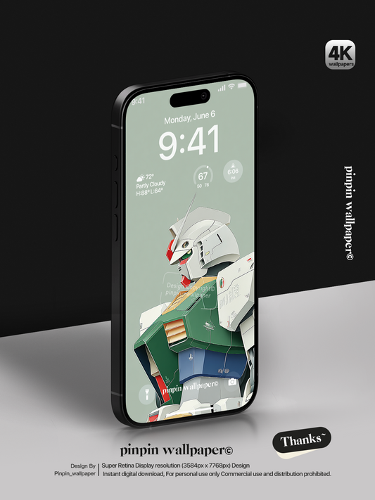 4K HD Phone Wallpaper Background -  Minimalist Gradient Style  Gundam wallpapers for iPhone and Android