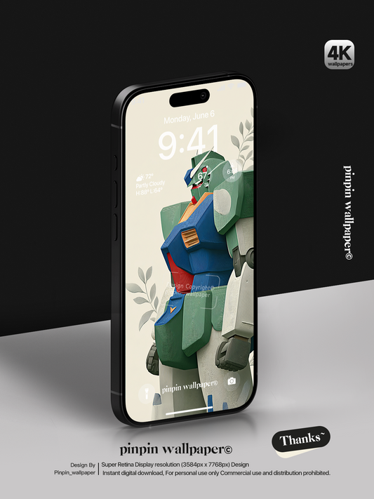4K HD Phone Wallpaper Background -  Minimalist Gradient Style  Gundam wallpapers for iPhone and Android