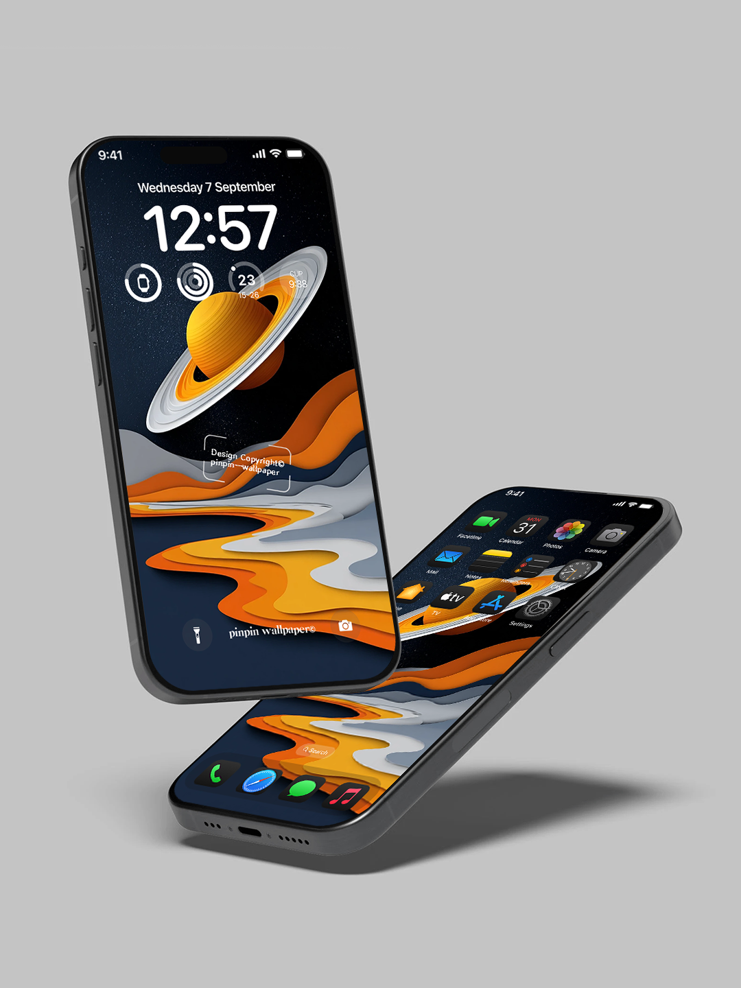 4K HD 壁紙の背景 - iPhone および Android 向け Black Universe Series20