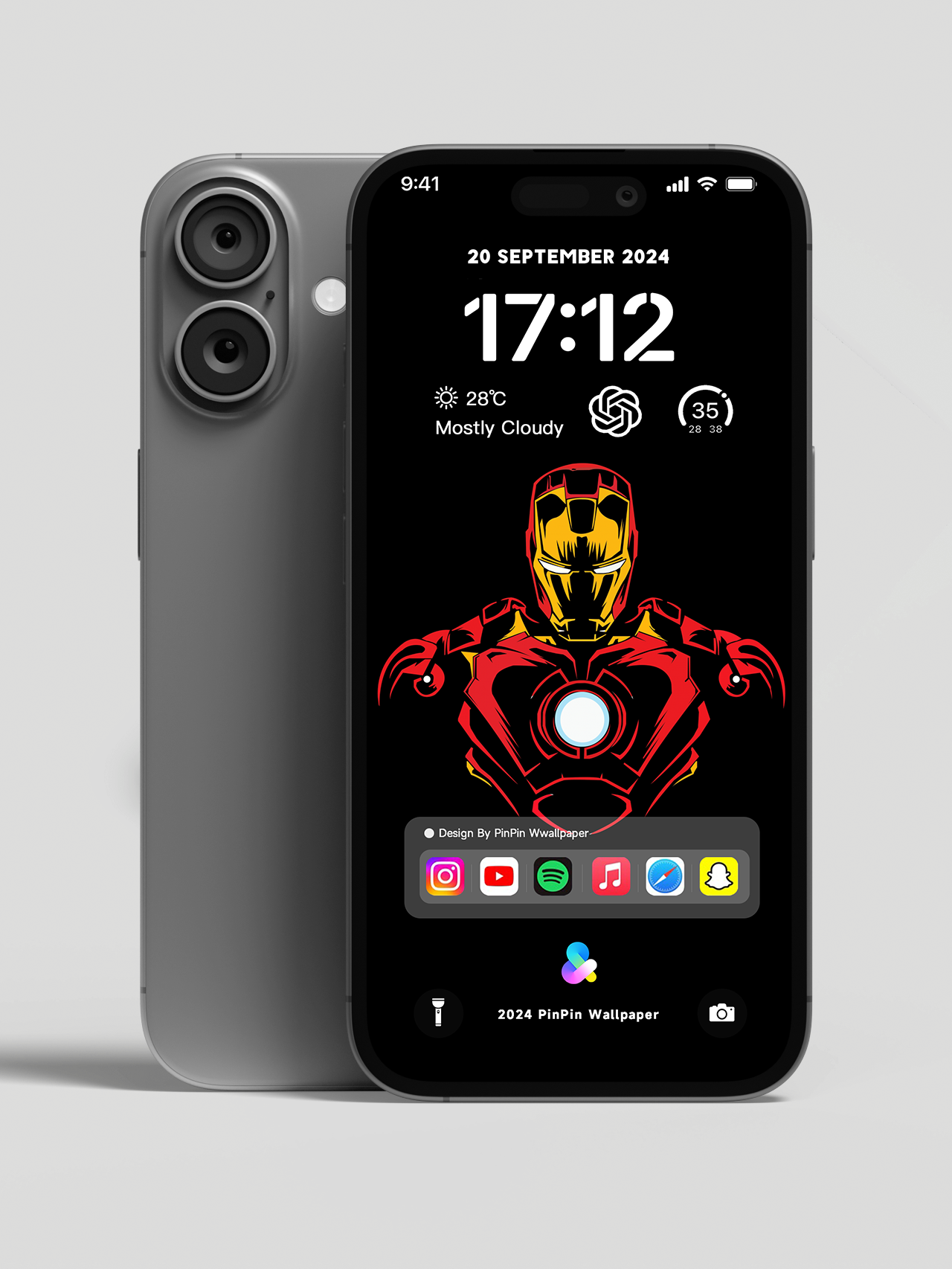 4K HD Wallpaper Background - Iron Man, comic book superhero for iPhone and Android