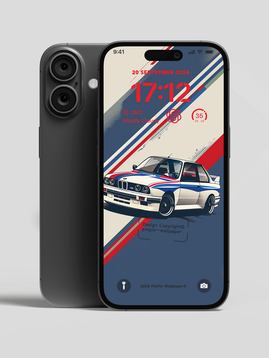 4K HD Phone Wallpaper Background - Abstract style BMW Car 06 for iPhone and Android