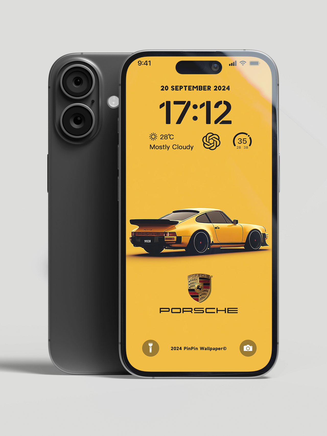 4K HD Phone Wallpaper Background - Abstract style Porsche Car 6081  for iPhone and Android