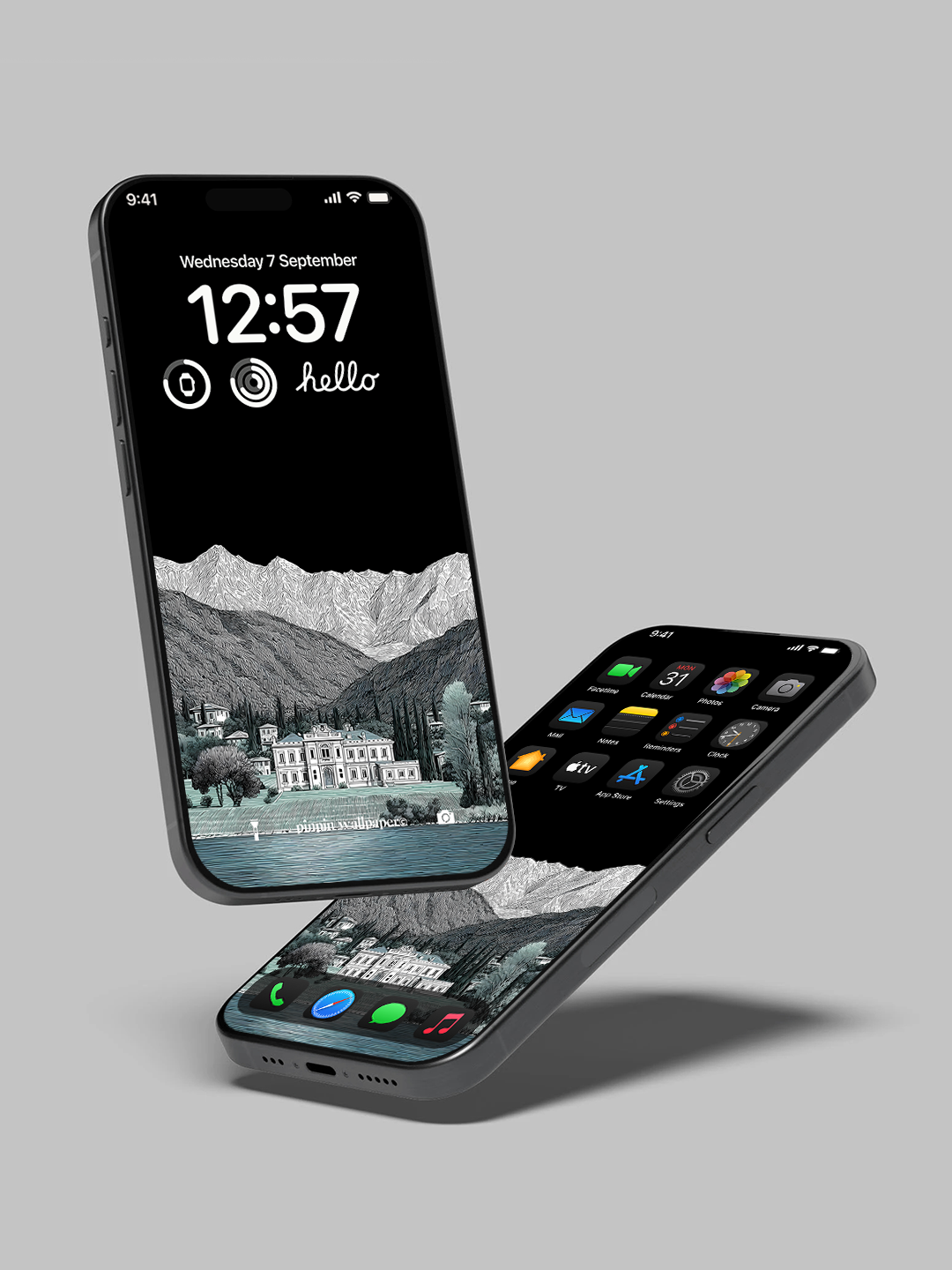 4K HD 壁紙の背景 - iPhone および Android 向け Black Universe Series20