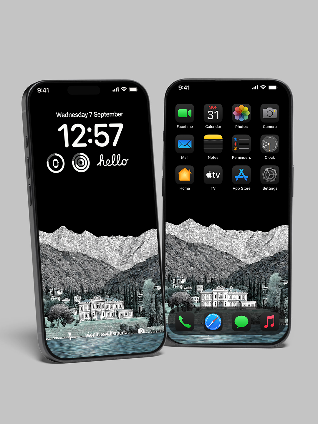 4K HD 壁紙の背景 - iPhone および Android 向け Black Universe Series20