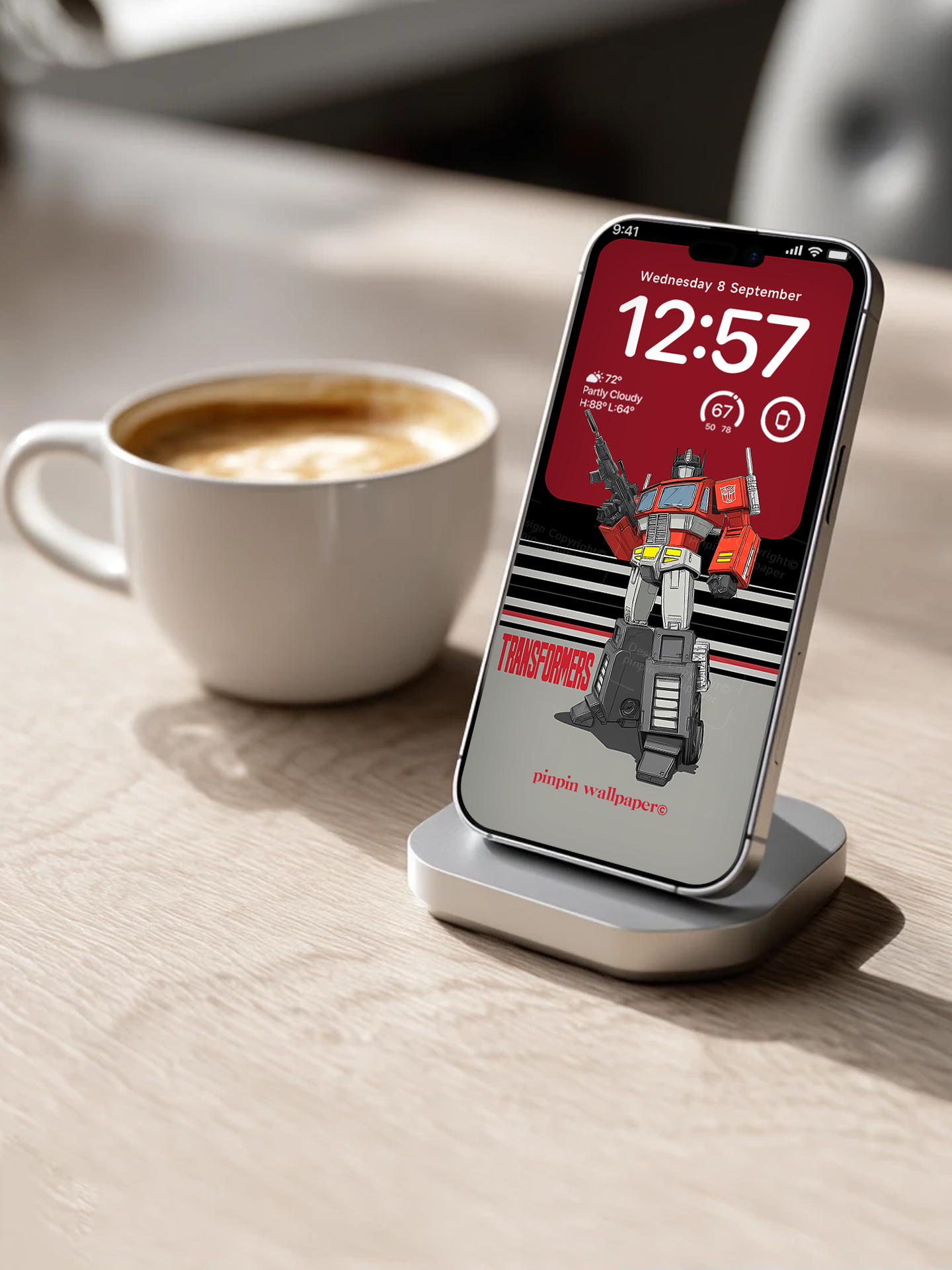 4K HD Phone Wallpaper Background NO.5996-Exquisite Illustration Style Transformers Wallpapers for iPhone and Android