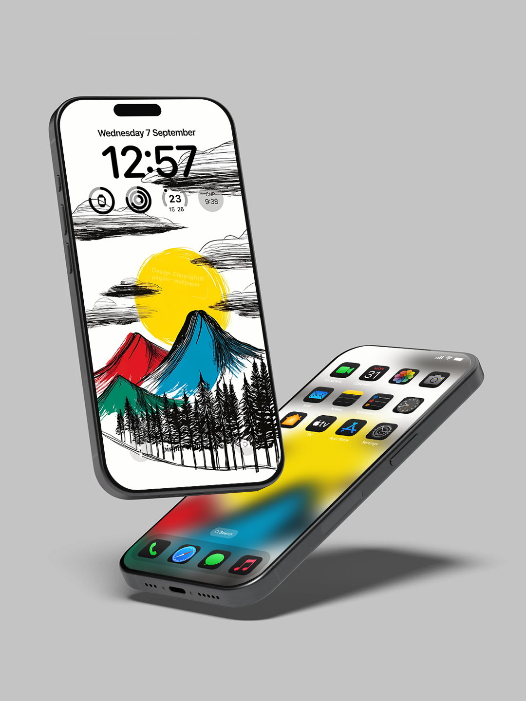 4K HD Phone Wallpaper Background - NO.6114 Minimalist Gradient Style  wallpapers for iPhone and Android