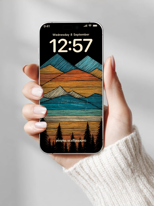 4K HD Phone Wallpaper Background - NO.5998 Minimalist Gradient Style wallpapers for iPhone and Android