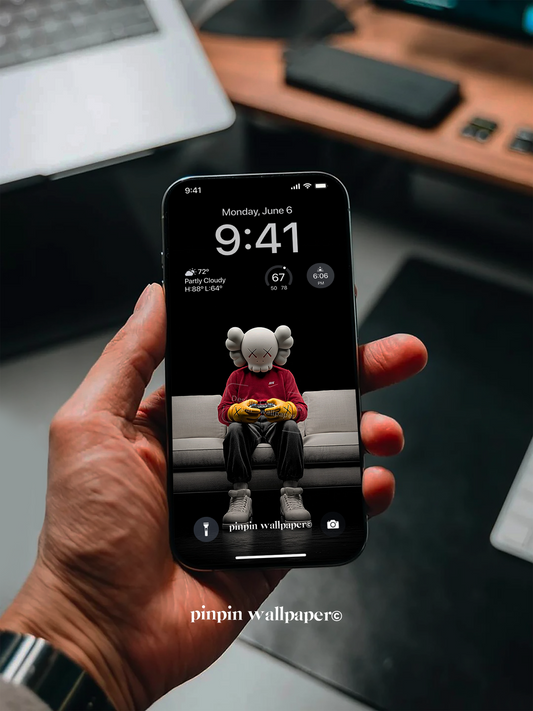 4K HD Phone Wallpaper Background -  Minimalist Gradient Style KAWS wallpapers for iPhone and Android