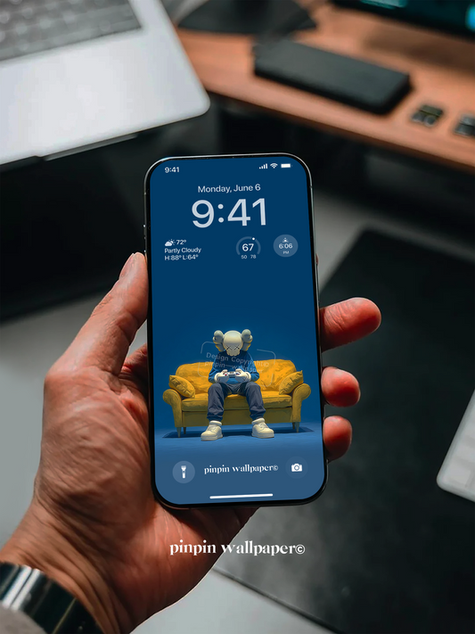 4K HD Phone Wallpaper Background -  Minimalist Gradient Style KAWS wallpapers for iPhone and Android