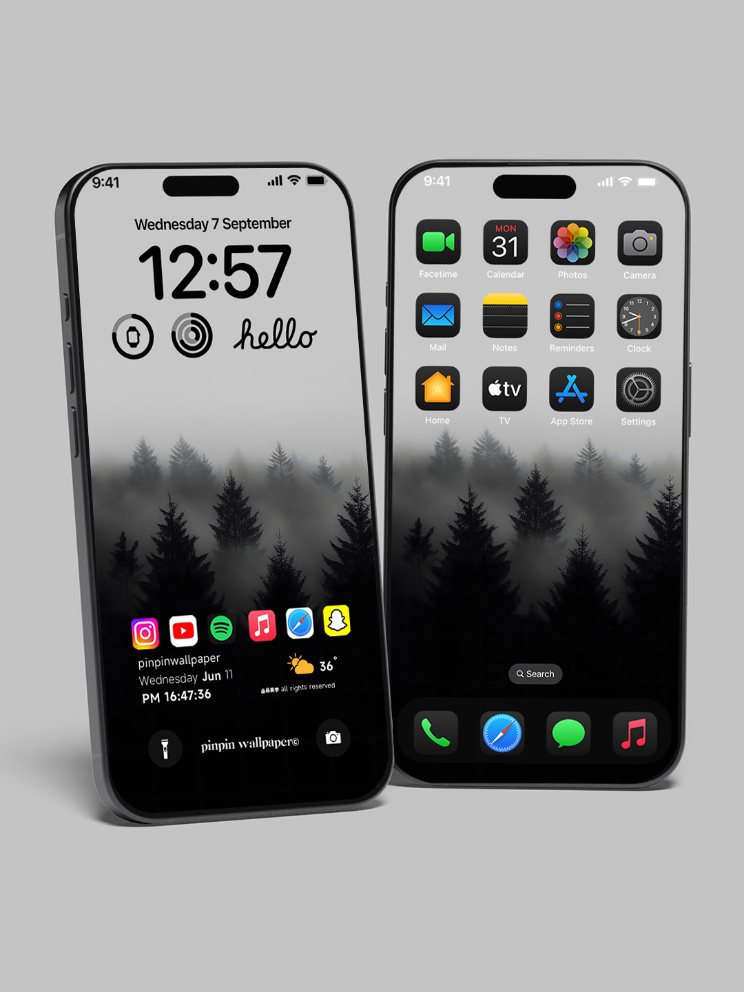 4K HD 壁紙の背景 - iPhone および Android 向け Black Universe Series20