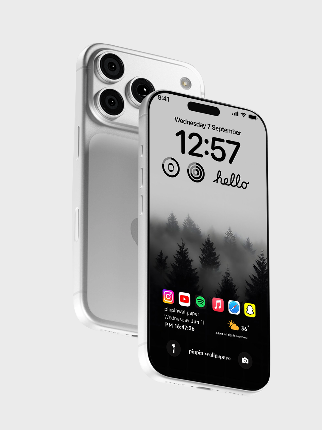 4K HD 壁紙の背景 - iPhone および Android 向け Black Universe Series20