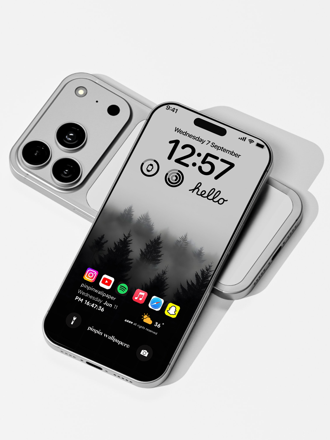 4K HD 壁紙の背景 - iPhone および Android 向け Black Universe Series20