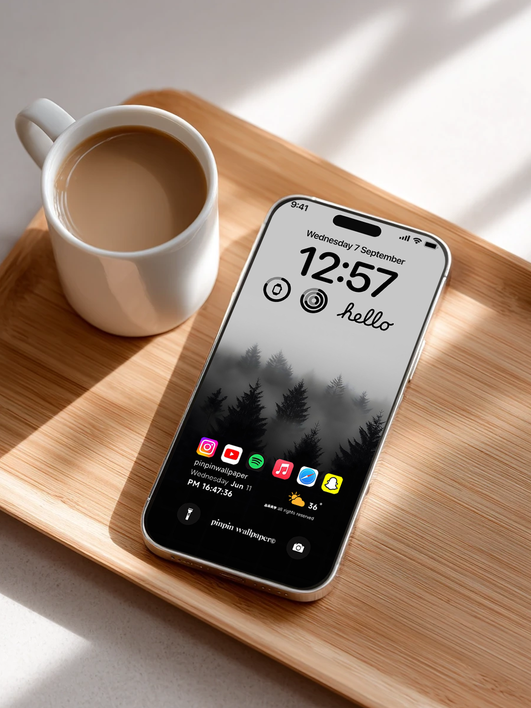 4K HD 壁紙の背景 - iPhone および Android 向け Black Universe Series20