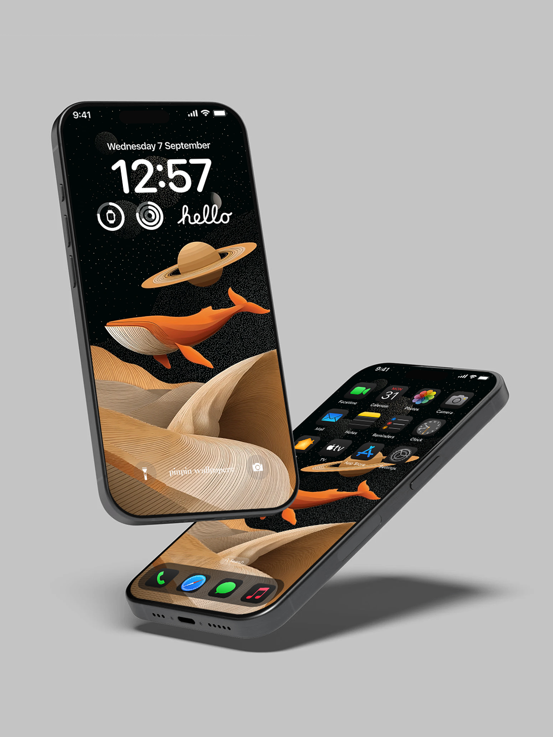 4K HD 壁紙の背景 - iPhone および Android 向け Black Universe Series20