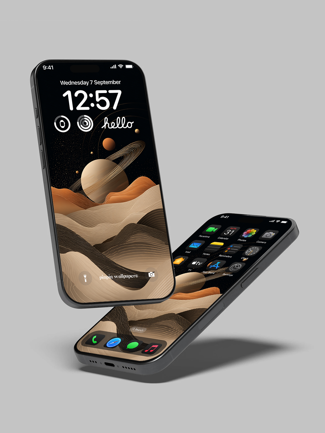 4K HD 壁紙の背景 - iPhone および Android 向け Black Universe Series20