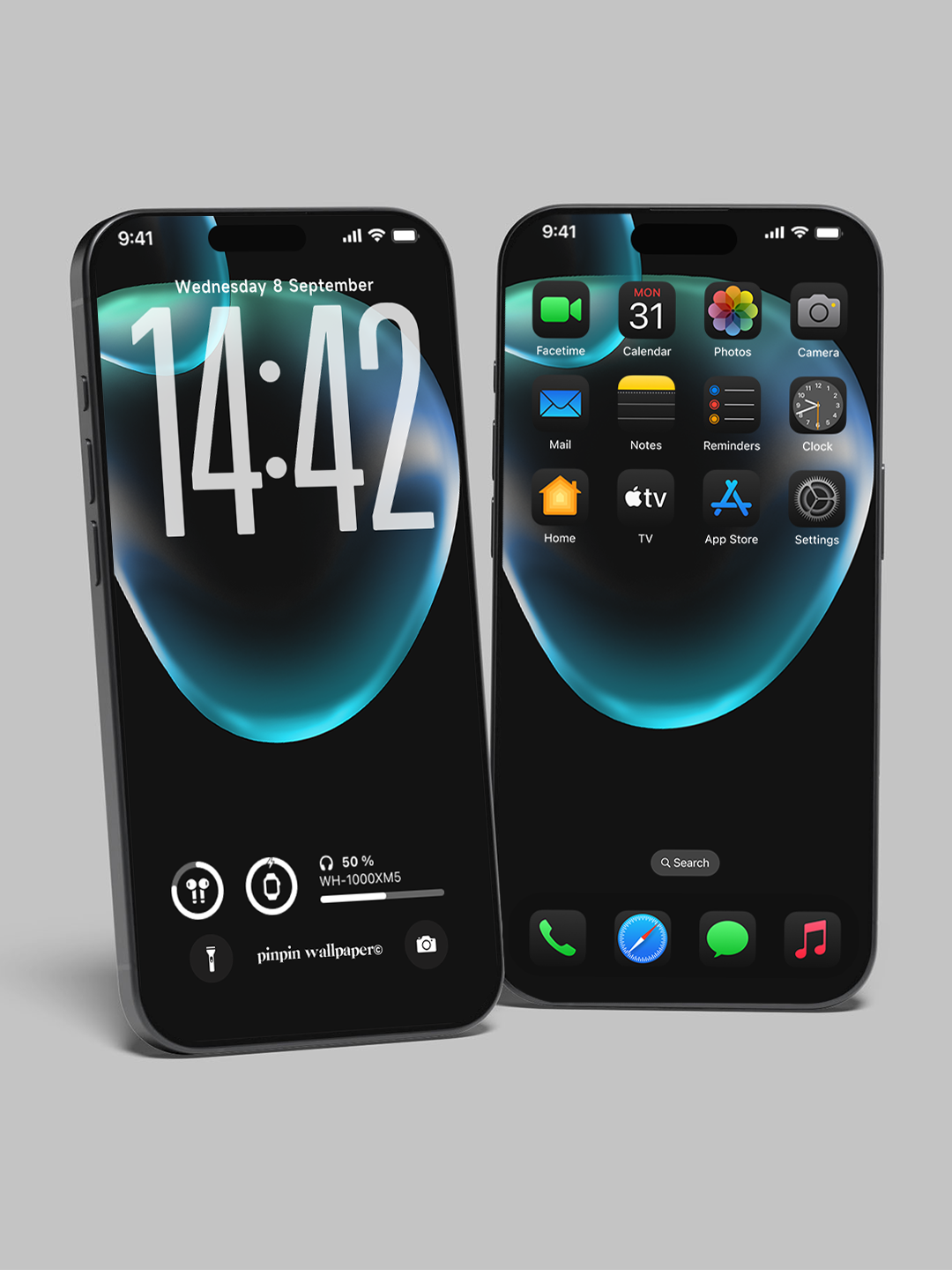 4K HD 壁紙の背景 - iPhone および Android 向け Black Universe Series20