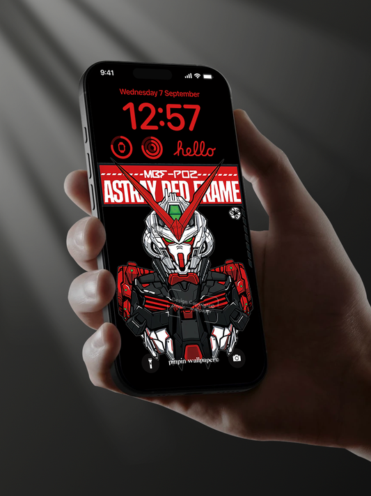 4K HD Phone Wallpaper Background - NO.6162 Minimalist Gradient Style Graffiti Gundam  wallpapers for iPhone and Android