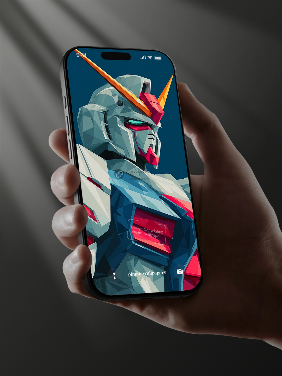 4K HD Phone Wallpaper Background - NO.6161 Minimalist Gradient Style Graffiti Gundam  wallpapers for iPhone and Android