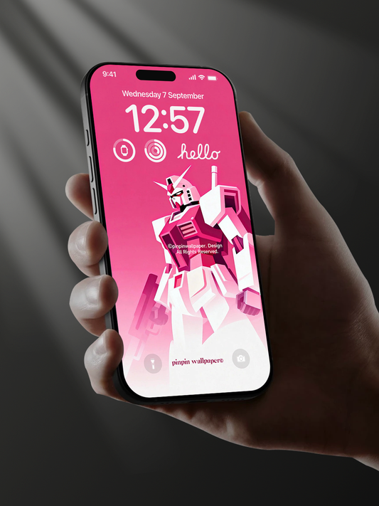 4K HD Phone Wallpaper Background - NO.6163 Minimalist Gradient Style Graffiti Gundam  wallpapers for iPhone and Android