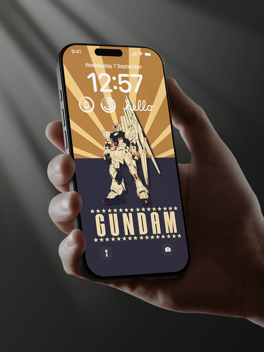 4K HD Phone Wallpaper Background - NO.6164 Minimalist Gradient Style Graffiti Gundam  wallpapers for iPhone and Android