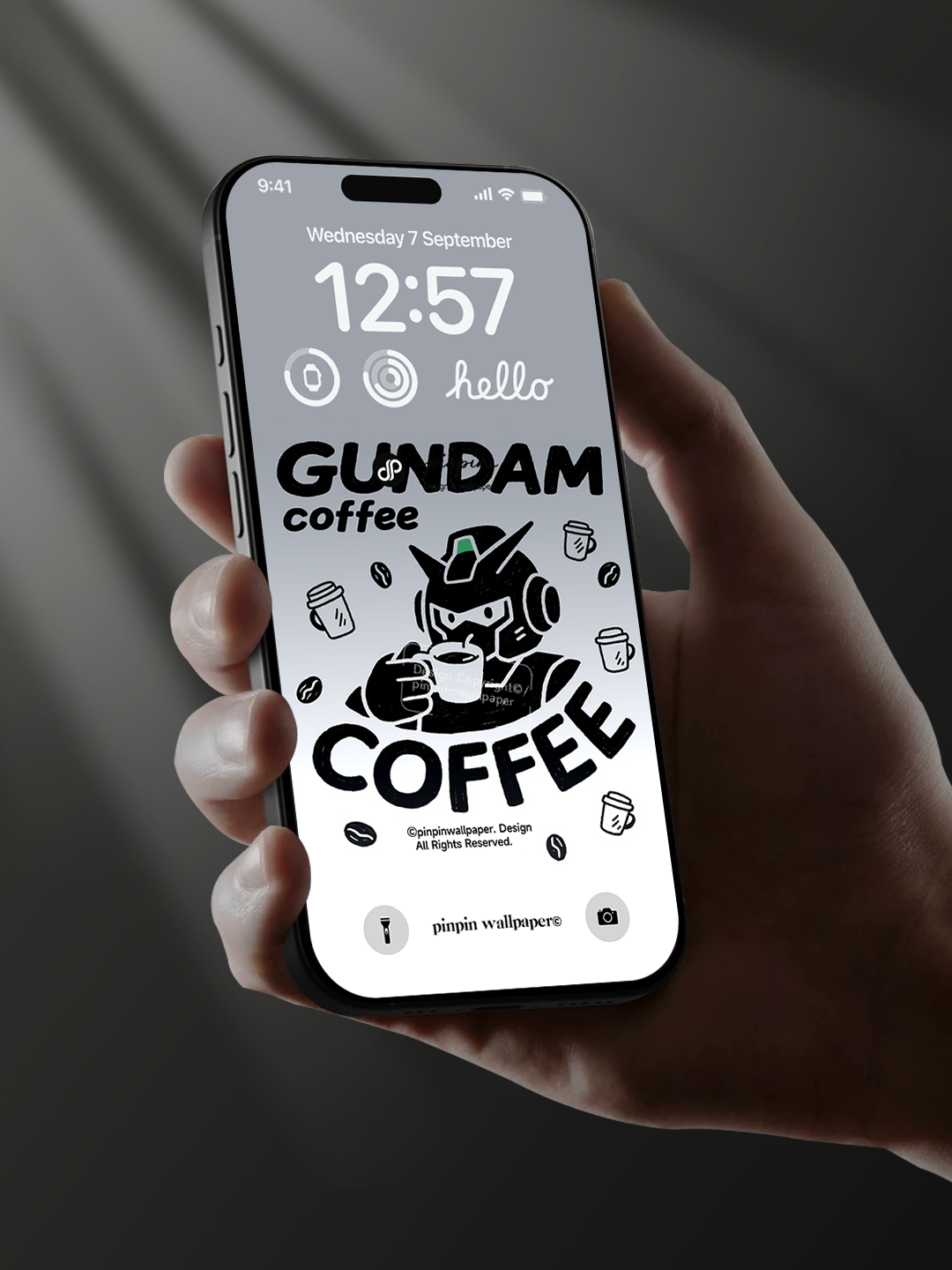 4K HD Phone Wallpaper Background - NO.6158 Minimalist Gradient Style Graffiti Gundam  wallpapers for iPhone and Android