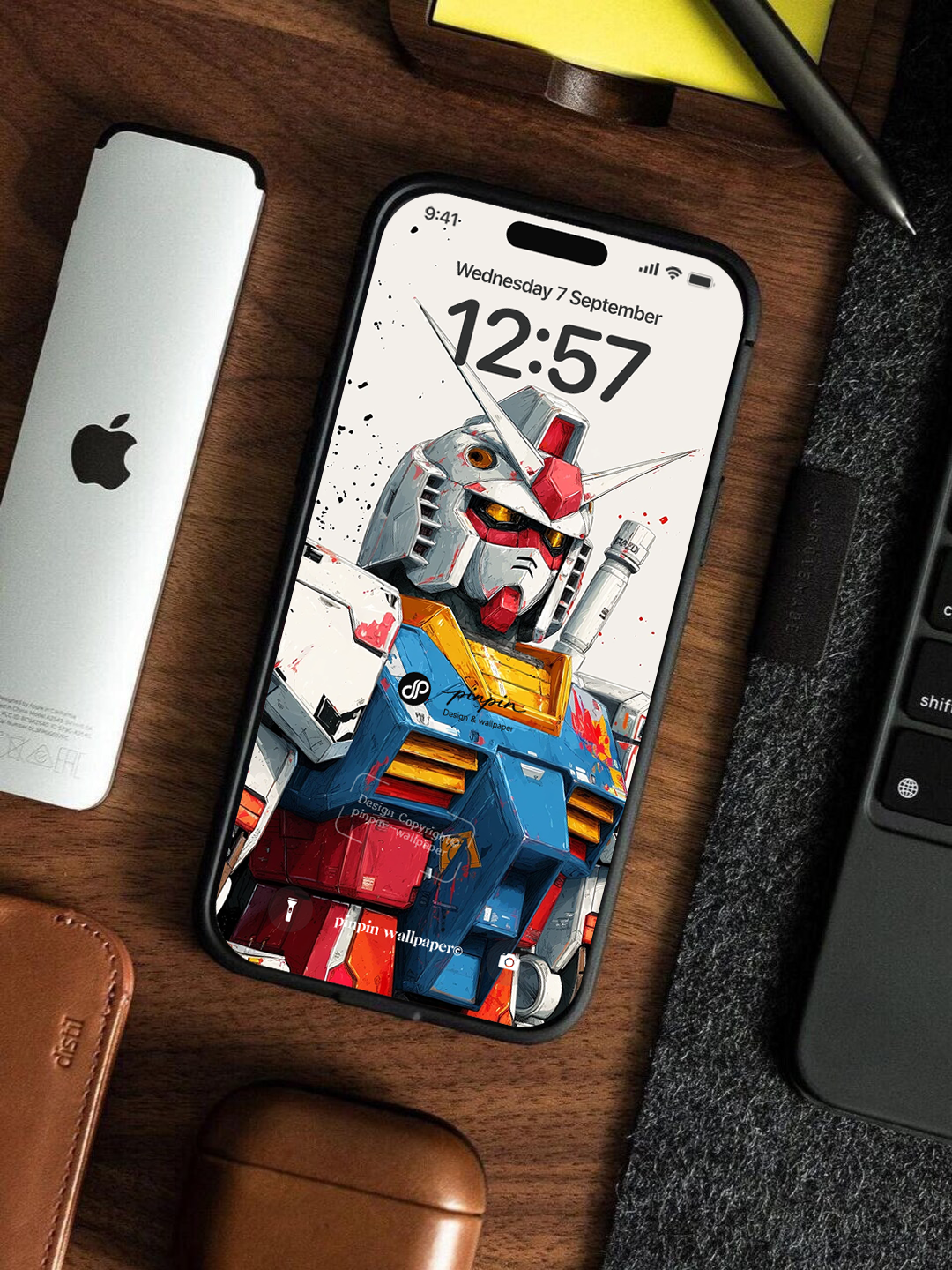 4K HD Phone Wallpaper Background - NO.6159 Minimalist Gradient Style Graffiti Gundam  wallpapers for iPhone and Android