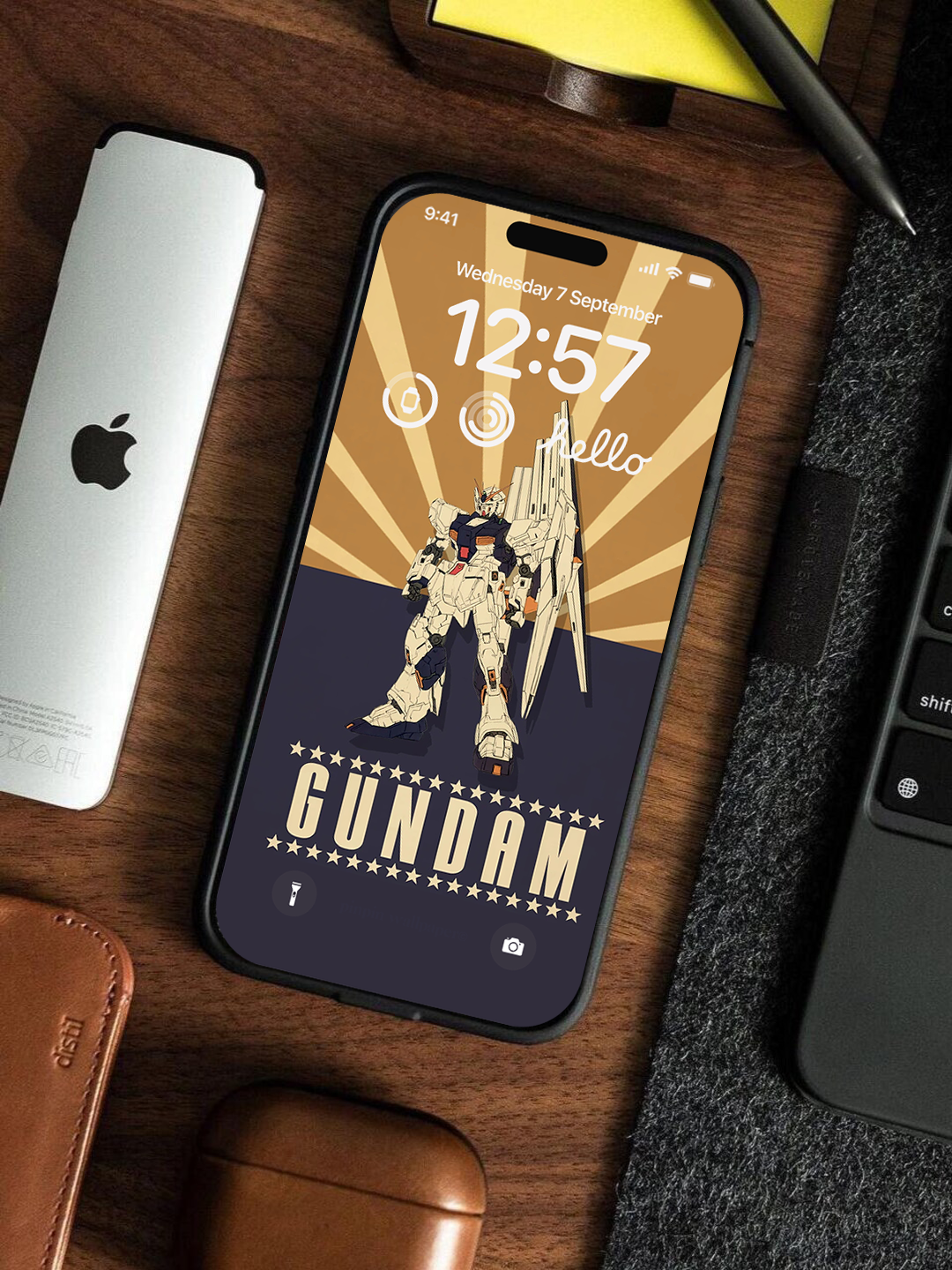 4K HD Phone Wallpaper Background - NO.6164 Minimalist Gradient Style Graffiti Gundam  wallpapers for iPhone and Android