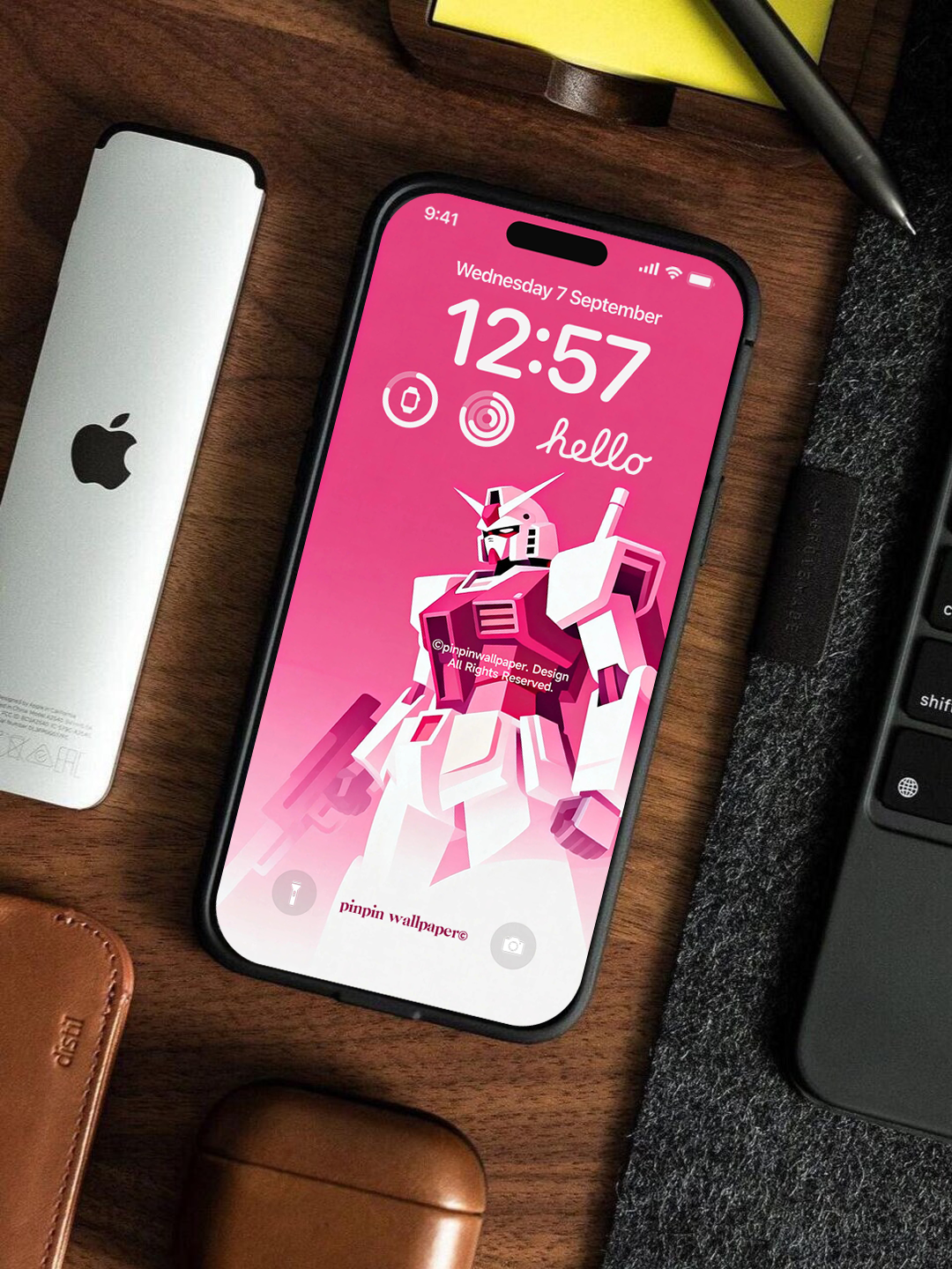 4K HD Phone Wallpaper Background - NO.6163 Minimalist Gradient Style Graffiti Gundam  wallpapers for iPhone and Android