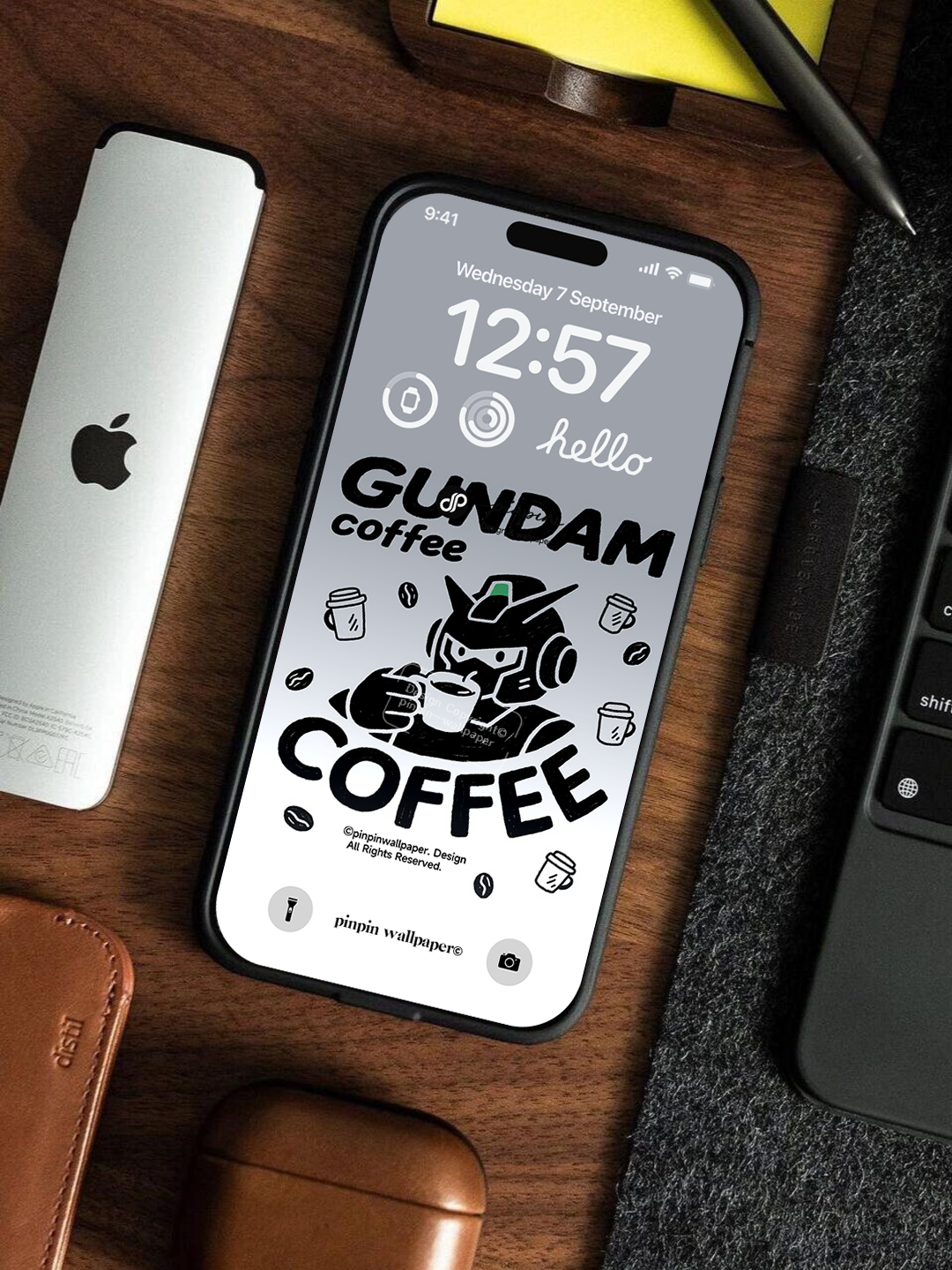 4K HD Phone Wallpaper Background - NO.6158 Minimalist Gradient Style Graffiti Gundam  wallpapers for iPhone and Android